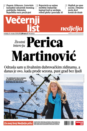 Cover of Vecernji list - Hrvatska
