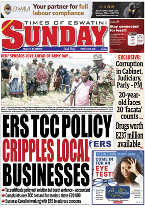 Cover of Times of Eswatini Sunday