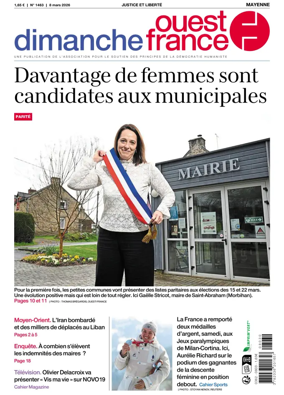 Cover of Dimanche Ouest France (Mayenne)