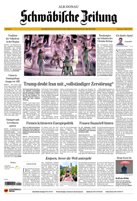 Cover of Schwabische Zeitung (Alb-Donau)