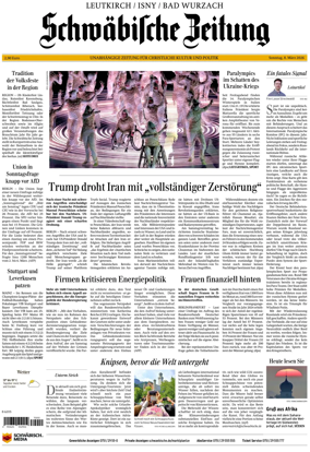 Cover of Schwabische Zeitung (Leutkirch / Isny / Bad Wurzach)