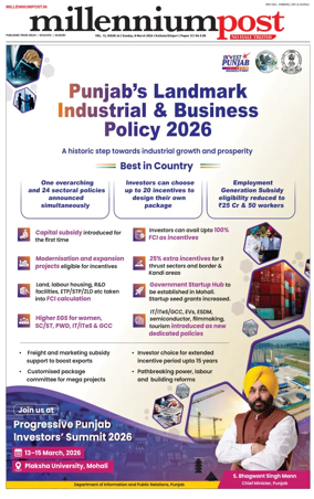 Cover of Millennium Post (Kolkata)