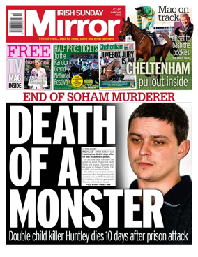 Cover of Irish Sunday Mirror