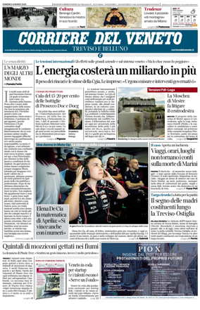 Cover of Corriere del Veneto (Treviso e Belluno)