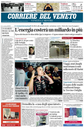 Cover of Corriere del Veneto (Venezia e Mestre)