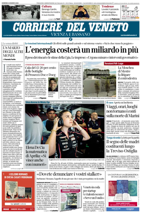 Cover of Corriere del Veneto (Vicenza e Bassano)