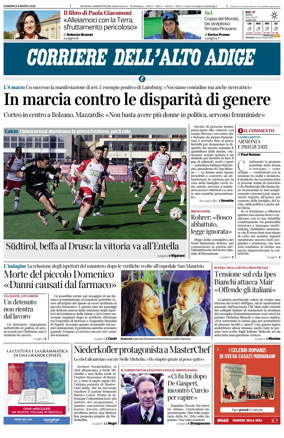 Cover of Corriere dell'Alto Adige