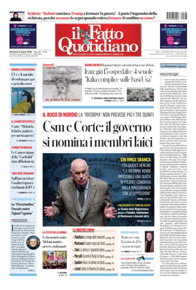 Cover of Il Fatto Quotidiano