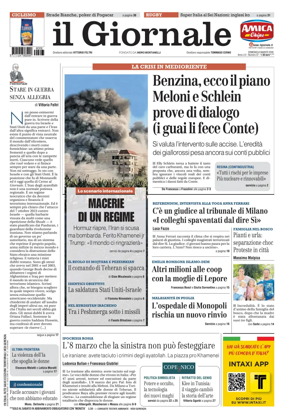 Cover of Il Giornale (Italy)