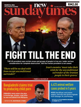 Cover of New Straits Times