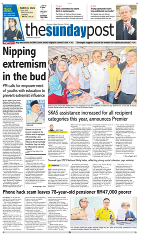 Cover of The Borneo Post (Sarawak)