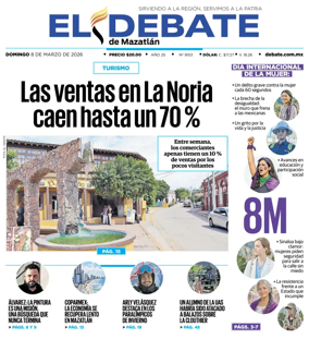 Cover of El Debate de Mazatlan