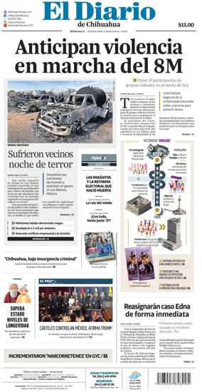 Cover of El Diario de Chihuahua