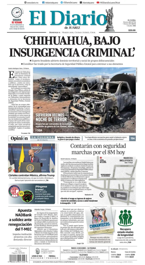 Cover of El Diario de Juarez