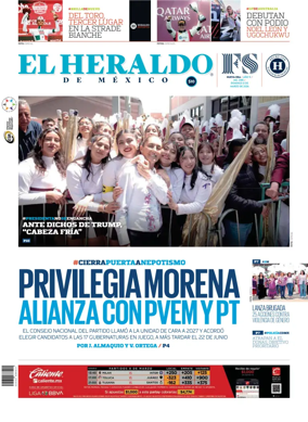 Cover of El Heraldo de Mexico