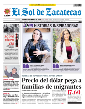 Cover of El Sol de Zacatecas