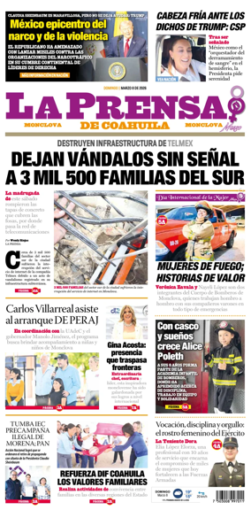 Cover of La Prensa de Coahuila