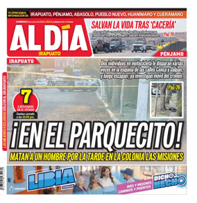 Cover of Periodico Al Dia (Irapuato)