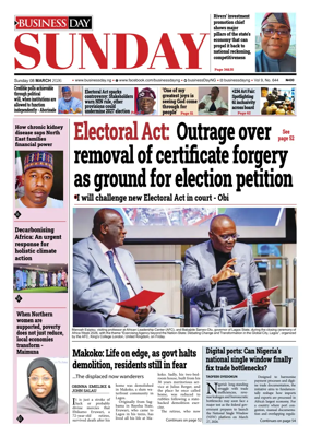 Cover of Business Day (Nigeria)