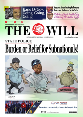 Cover of THEWILL NEWSPAPER