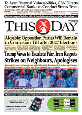 Cover of THISDAY