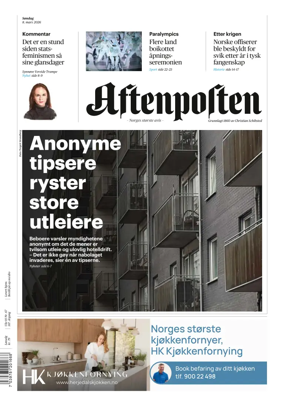 Cover of Aftenposten