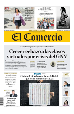 Cover of Diario El Comercio