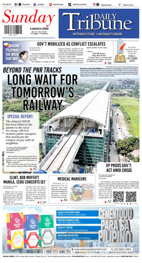 Cover of Daily Tribune (Philippines)