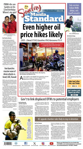 Cover of Manila Standard