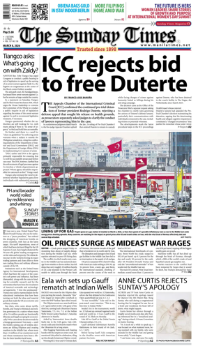 Cover of The Manila Times