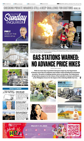 Cover of Philippine Daily Inquirer