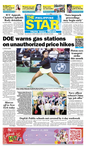 Cover of The Philippine Star