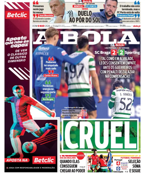 Cover of A BOLA (Portuguese)