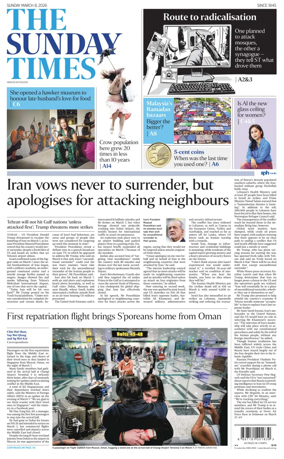 Cover of The Straits Times