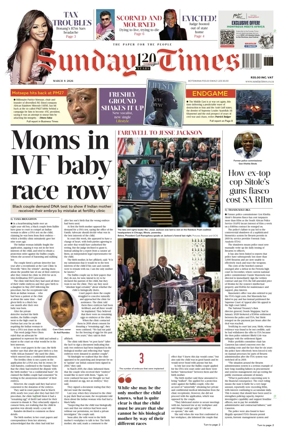 Cover of Sunday Times