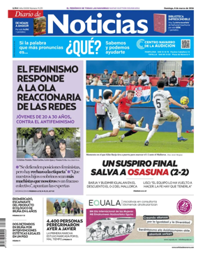 Cover of Diario de Noticias (Spain)