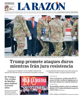 Cover of La Razon (Levante)