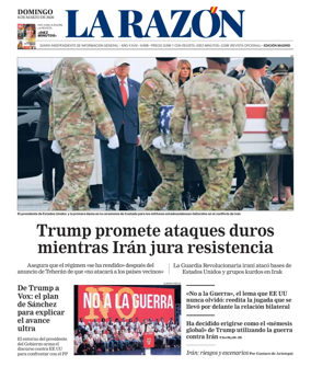 Cover of La Razon (Madrid)