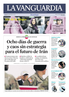 Cover of La Vanguardia