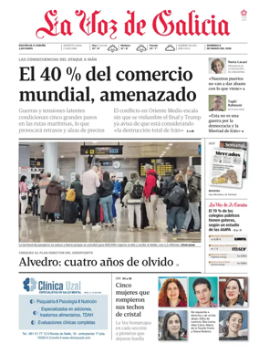 Cover of La Voz de Galicia (A Coruna)