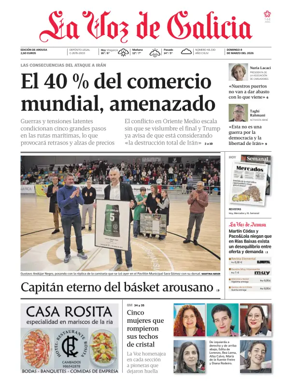 Cover of La Voz de Galicia (Arousa)