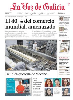 Cover of La Voz de Galicia (Ferrol)