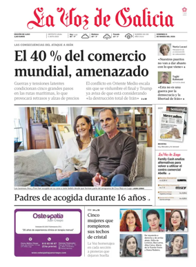 Cover of La Voz de Galicia (Lugo)