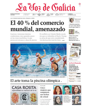 Cover of La Voz de Galicia (Pontevedra)