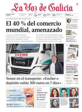 Cover of La Voz de Galicia (Viveiro)