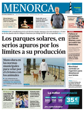 Cover of Menorca Diario Insular