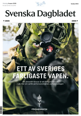 Cover of Svenska Dagbladet
