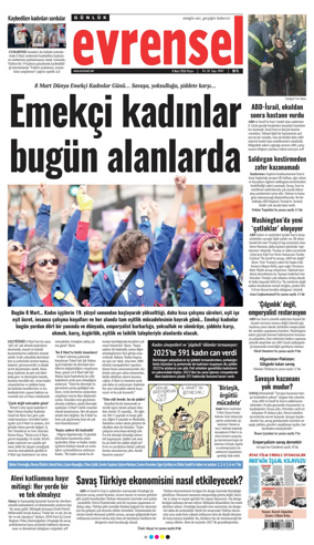 Cover of Evrensel Gazetesi