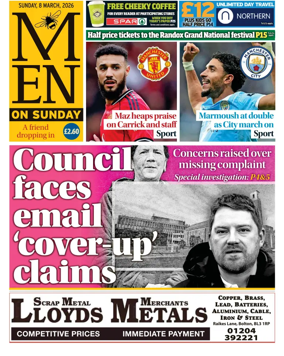 Cover of Manchester Evening News