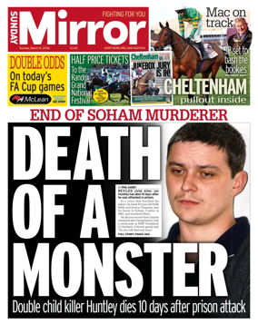 Cover of Sunday Mirror (Northern Ireland)